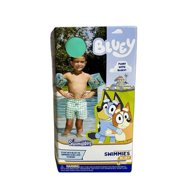 SwimWays Bluey Swimmies Unisex Arm Floaties for Kids Age 3 to 5 New - Picture 4 of 8